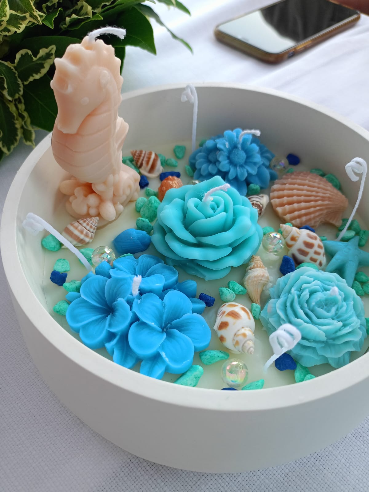 centre de table artisanal 💙