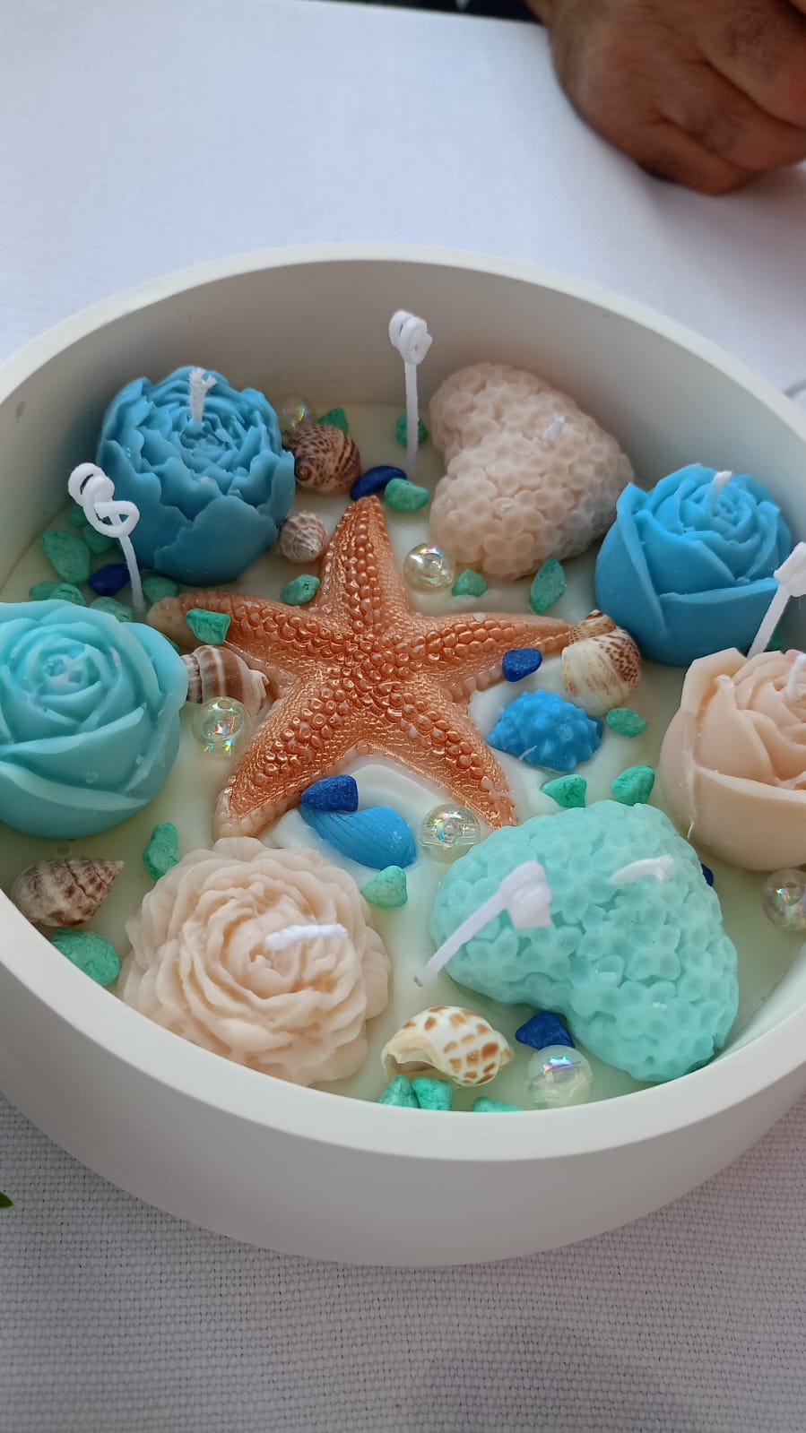 centre de table artisanal 💙